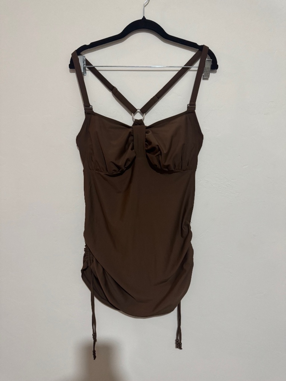 Maternity Nursing & Maternity Tankini Top - Rosewater - Large